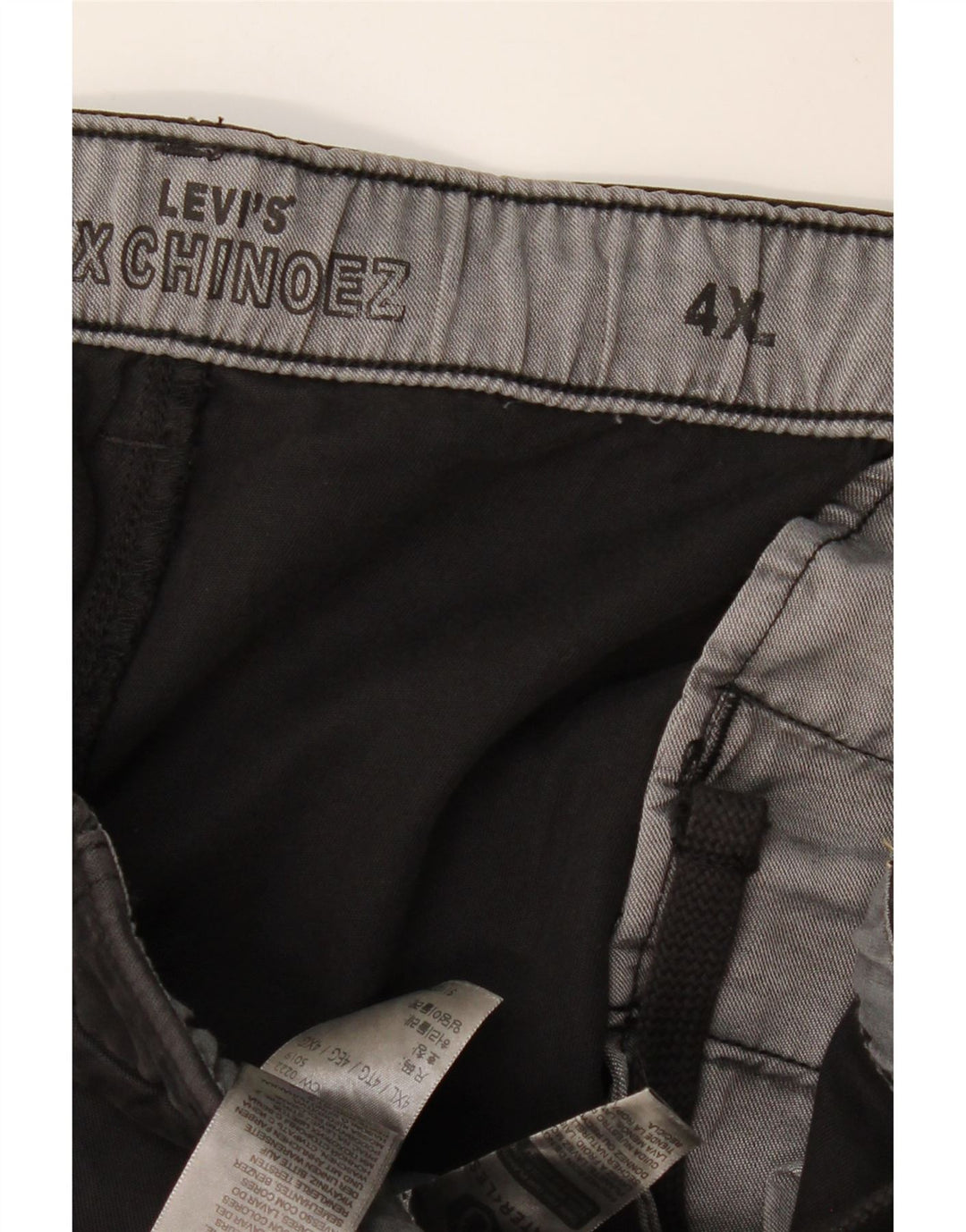 LEVI'S Herren gerade Chinohose 4XL W52 L29 Schwarz