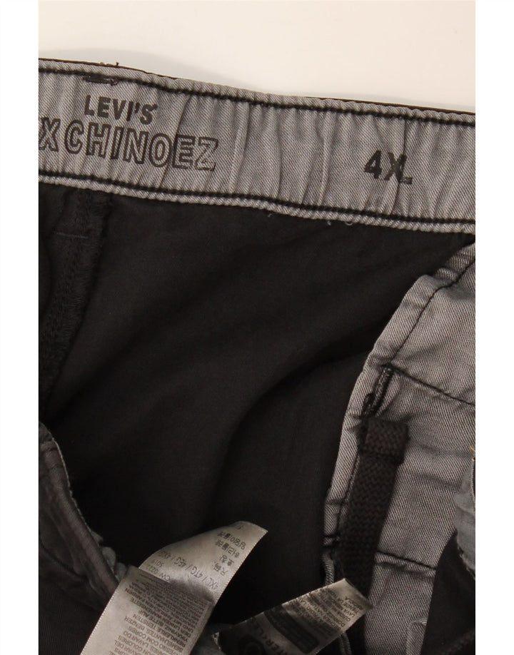 LEVI'S Herren gerade Chinohose 4XL W52 L29 Schwarz