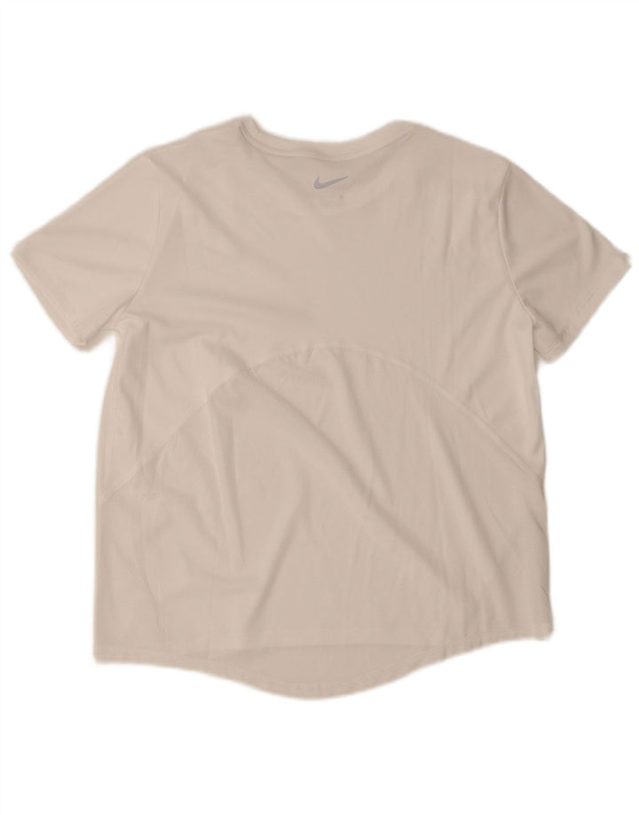 Nike Herren Dri Fit T-Shirt Top Mittelweiß