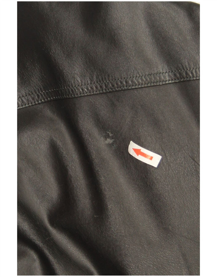Marco Baldassari Damen Lederjacke UK 20 2XL Schwarz
