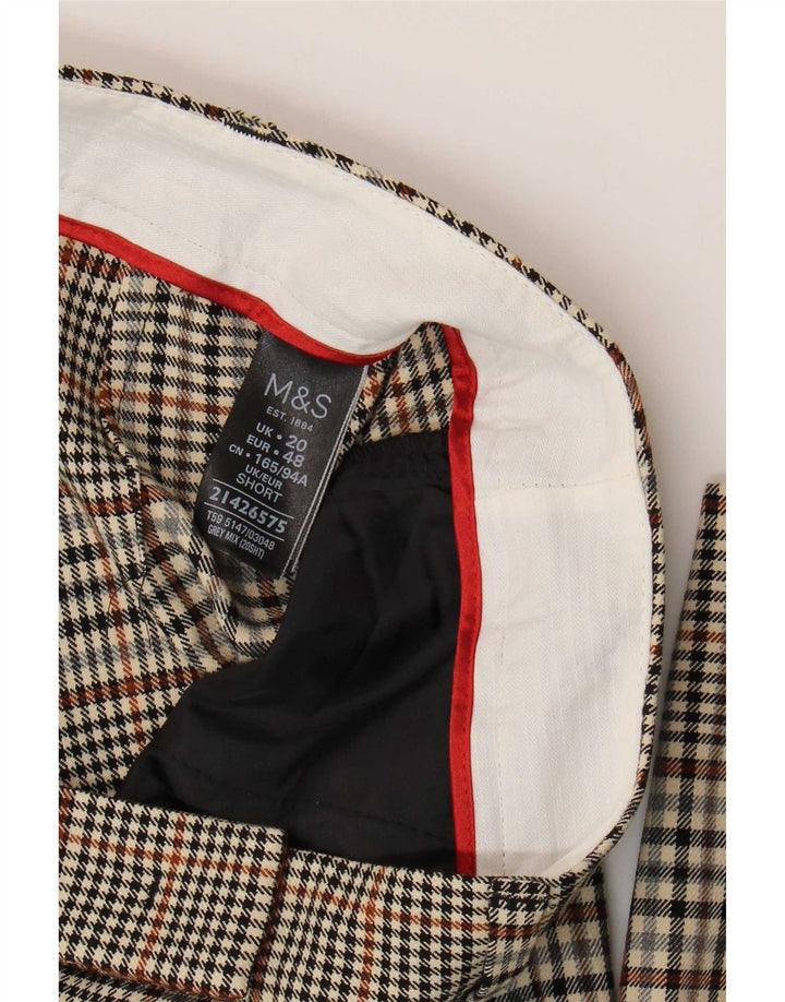 Marks & Spencer Damen-Hose, kurz geschnitten, UK 20, 2XL, W40, L25, mehrfarbig