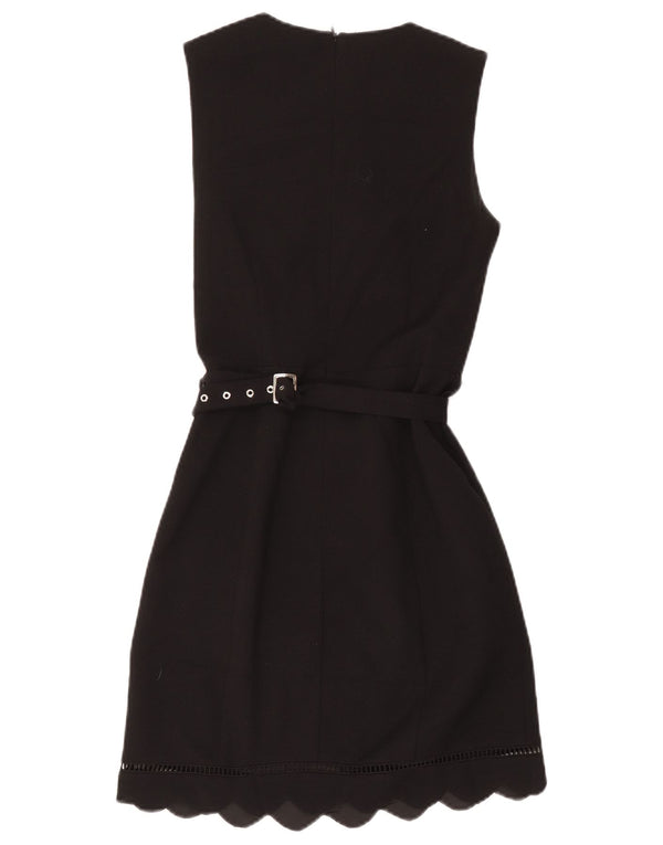 Oasis Womens Sleeveless Sheath Dress UK 8 Small Black Polyester