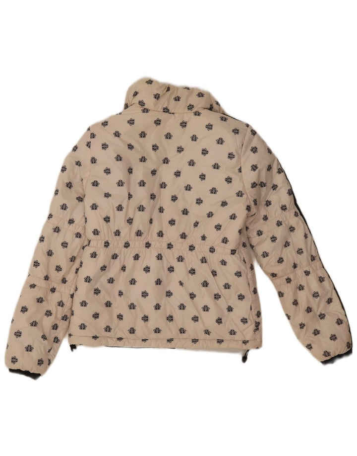 Adidas Mädchen Wendejacke mit Grafik, gepolstert, 14–15 Jahre, weißes Nylon