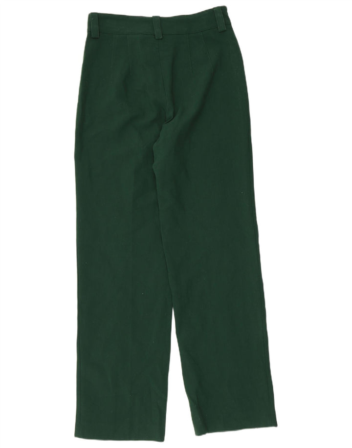 Gerade Anzughose für Damen von Zara, mittelgroß, W28, L31, grün, Polyester