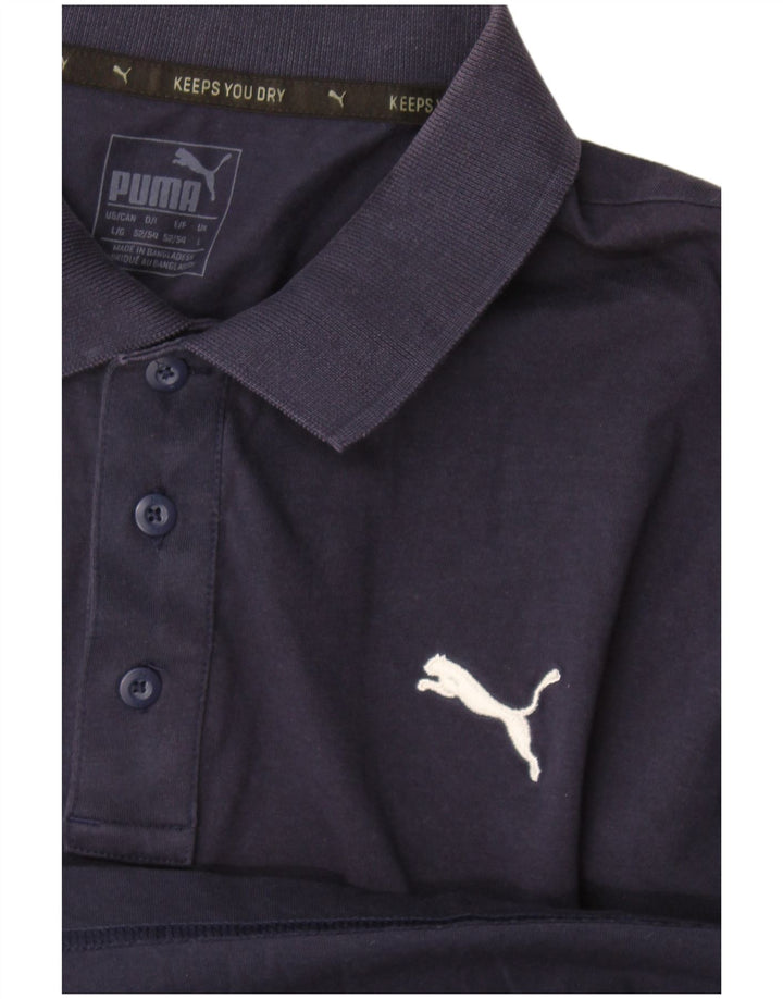 Puma Herren Poloshirt Large Marineblau