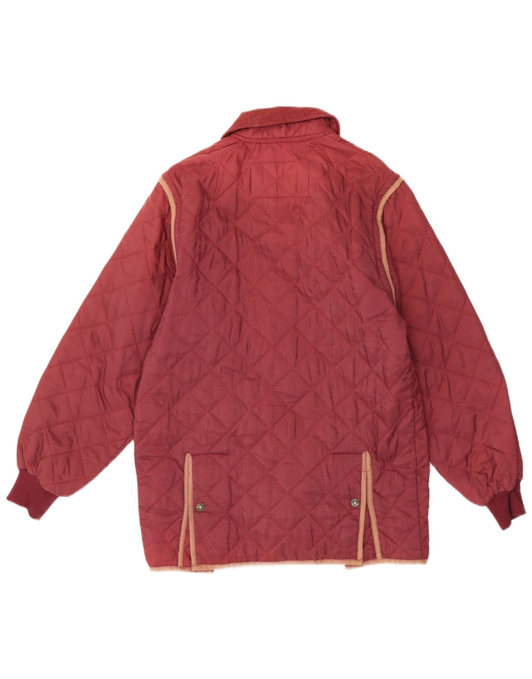Vintage Herren Steppjacke UK 36 Small Burgund Nylon