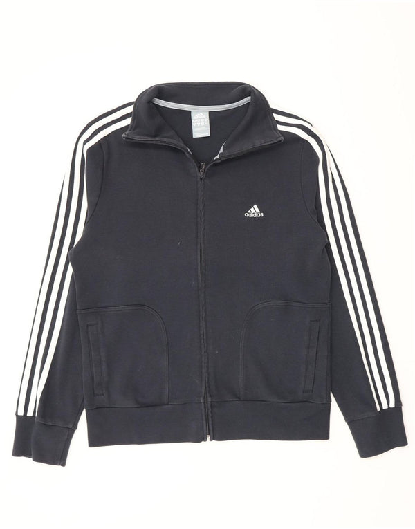 Adidas Damen Trainingsanzug Top Jacke UK 20 2XL Marineblau Baumwolle