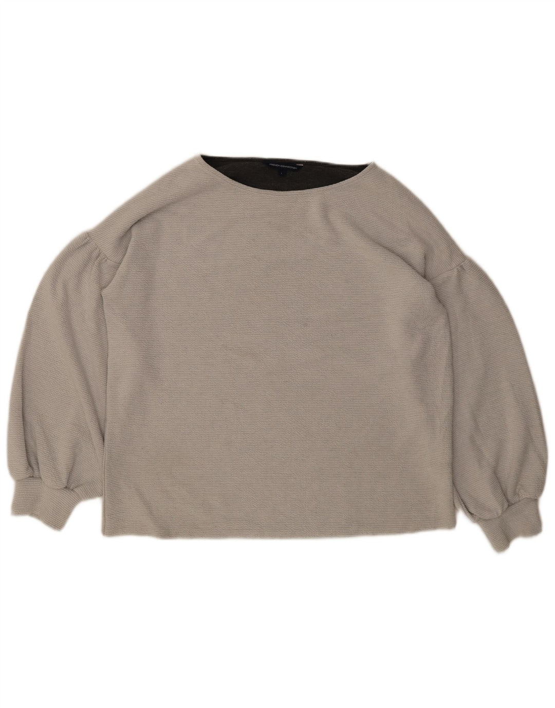 French Connection Damen-Pullover mit U-Boot-Ausschnitt, Gr. 16, Grau