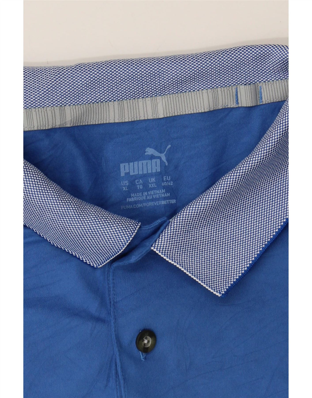 PUMA Mens Polo Shirt XL Blue Vintage Puma and Second-Hand Puma from Messina Hembry 