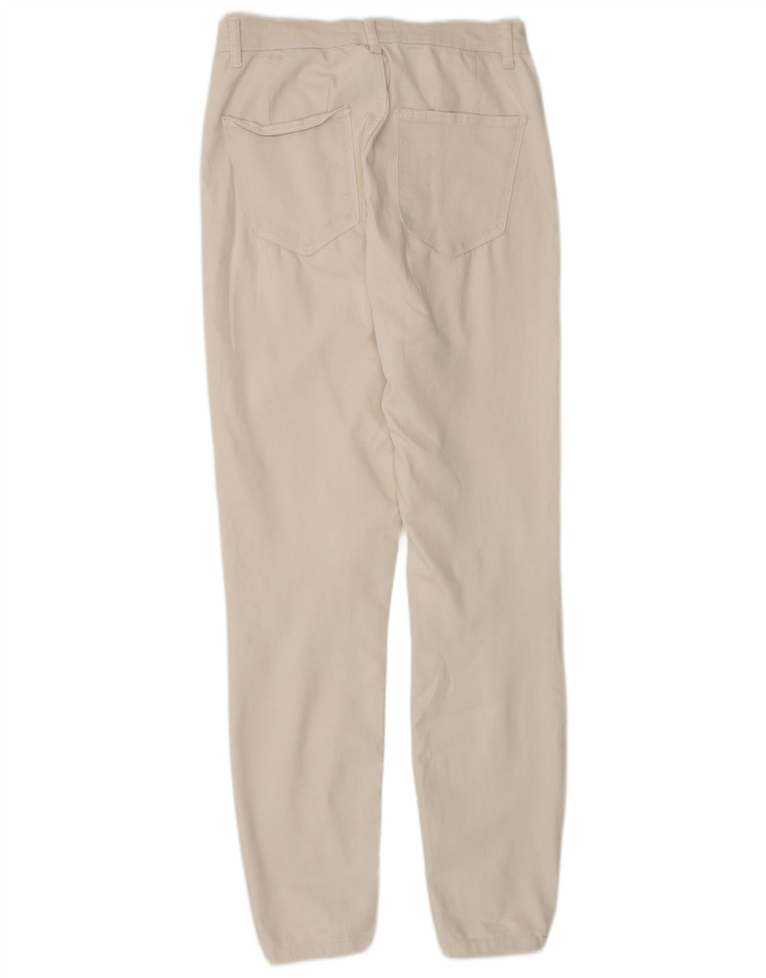 Zara Damen Slim Jeans EU 38 Small W28 L29 Off White Baumwolle