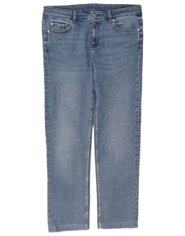 Marks & Spencer Damen Straight Jeans UK 14 Large W32 L27 Blaue Baumwolle