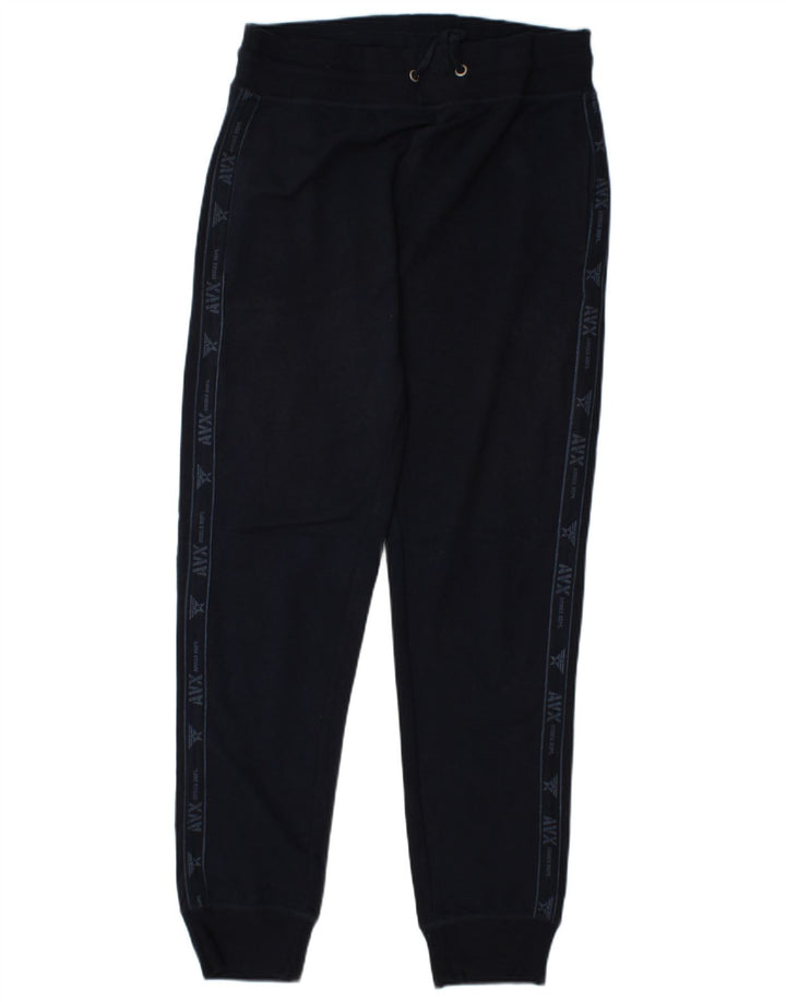 AVIREX Mens Graphic Tracksuit Trousers Joggers Large Navy Blue