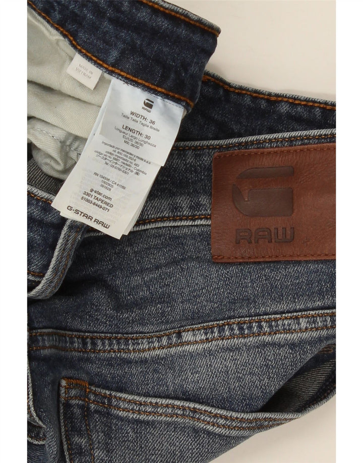 G-Star Herren Slim Jeans W36 L30 Blaue Baumwolle