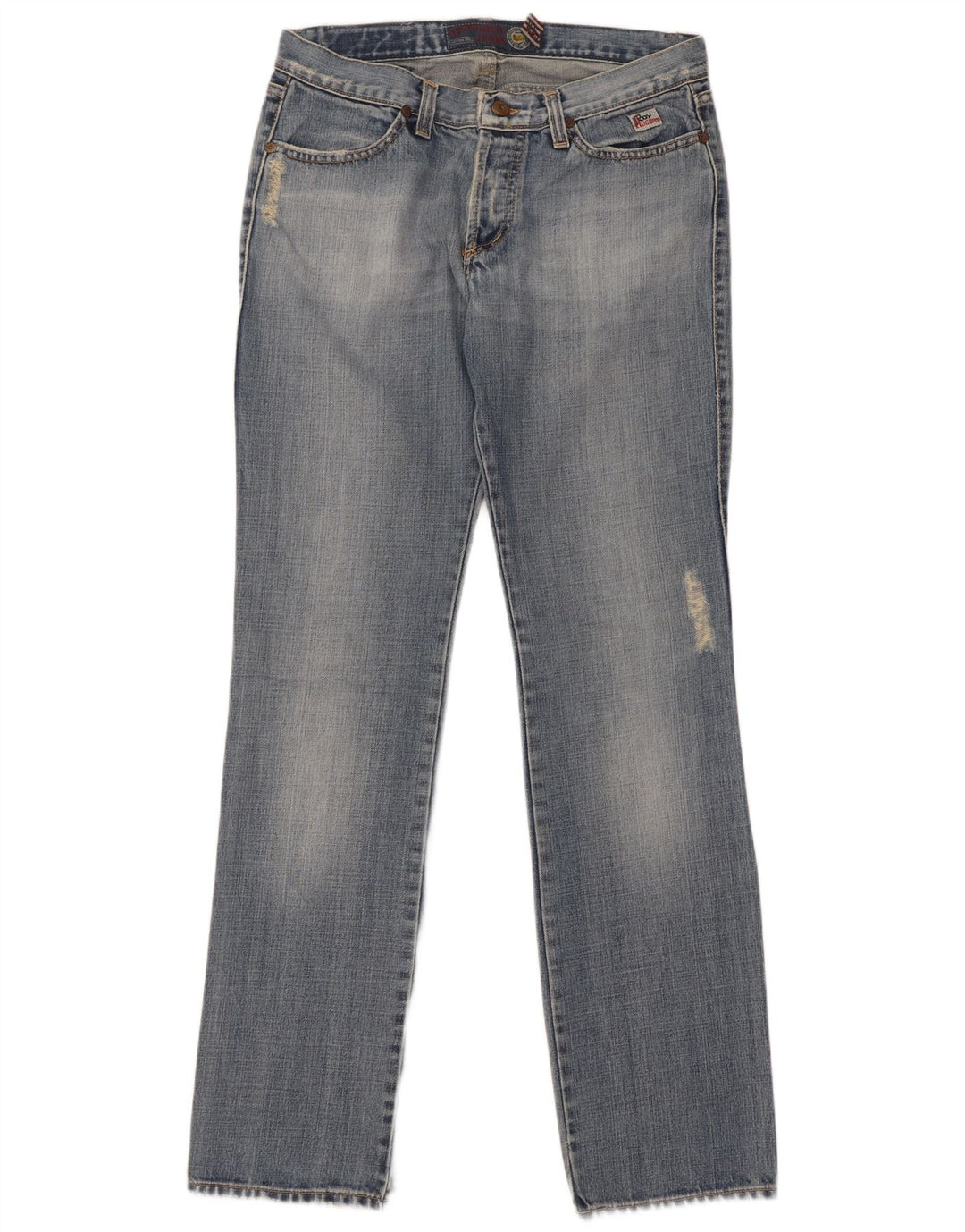 Roy Rogers Herren Distressed Slim Jeans W31 L34 Blaue Baumwolle