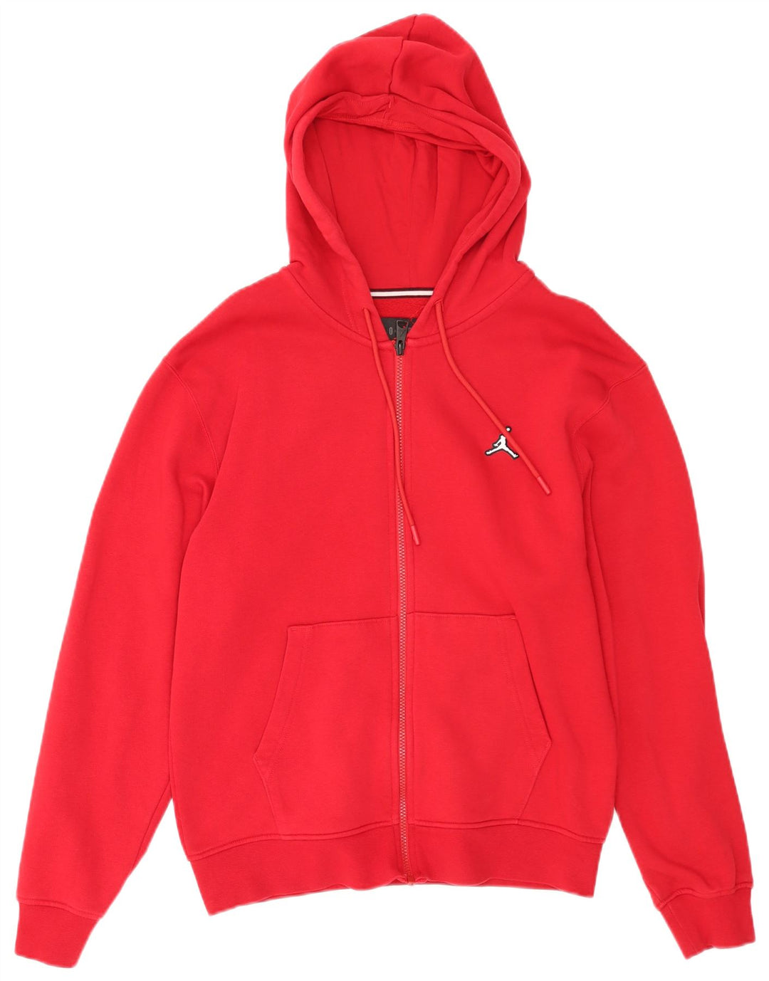 Jordan Herren-Kapuzenpullover mit Reißverschluss, klein, rote Baumwolle