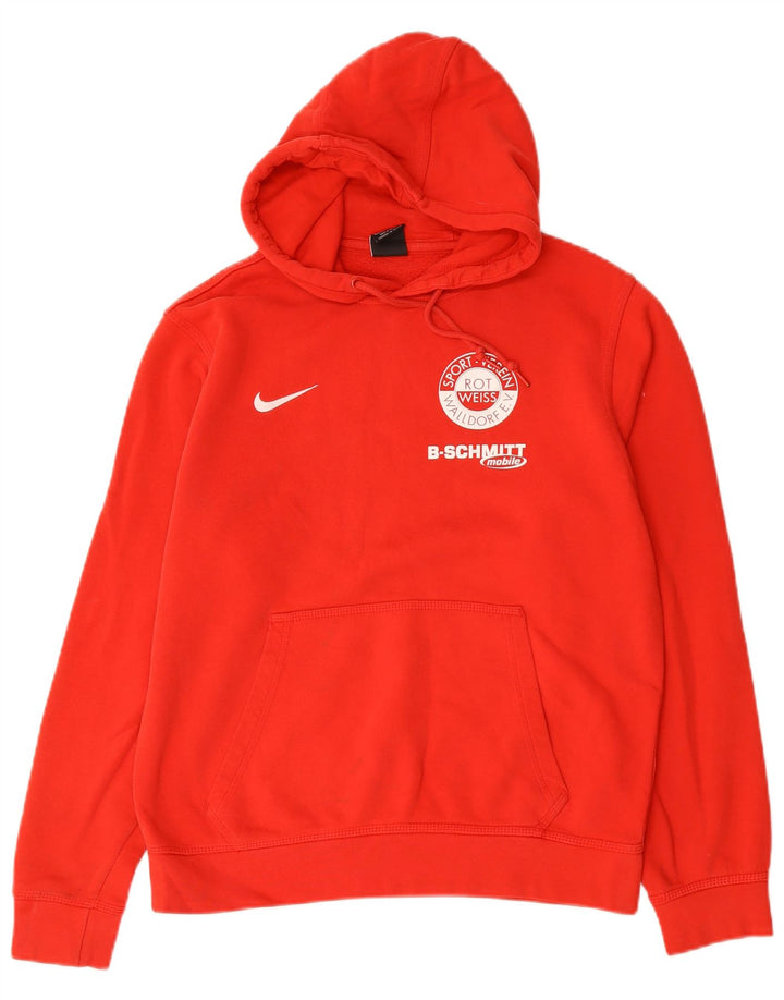 Nike Herren-Kapuzenpullover mit Grafik, mittelrote Baumwolle