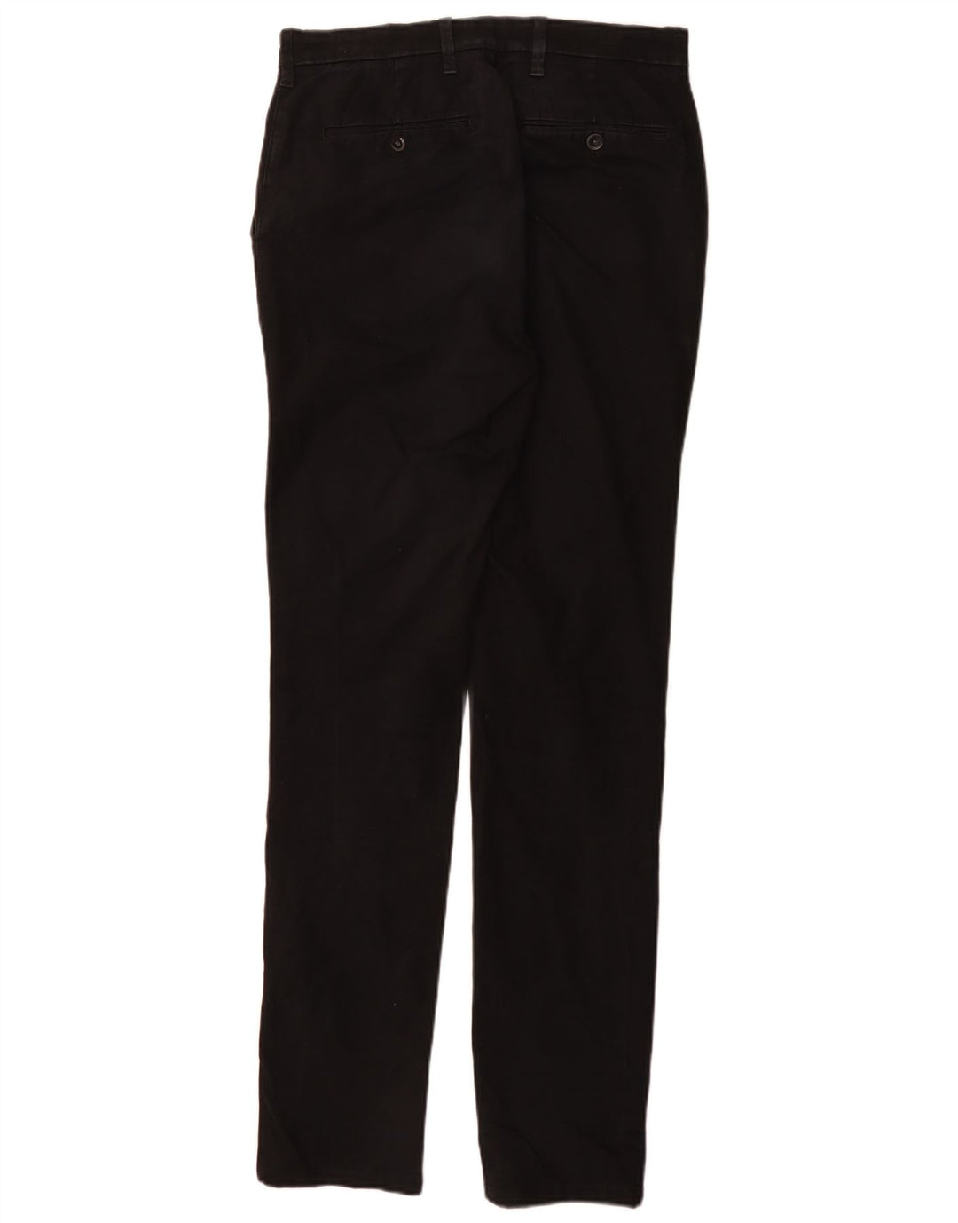 Marks & Spencer Slim Chino-Hose für Herren, W30 L35, schwarze Baumwolle