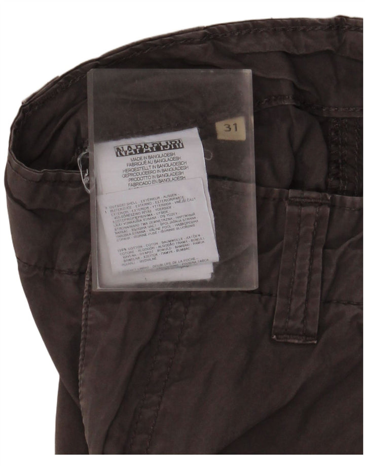 Napapijri Herren Cargoshorts W31 mittelgraue Baumwolle