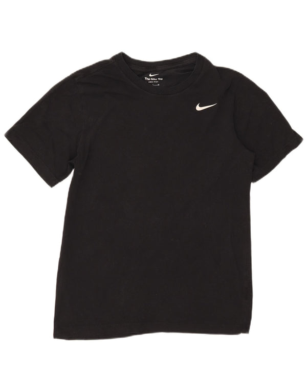 Nike Herren Dri Fit T-Shirt Top Small Schwarz
