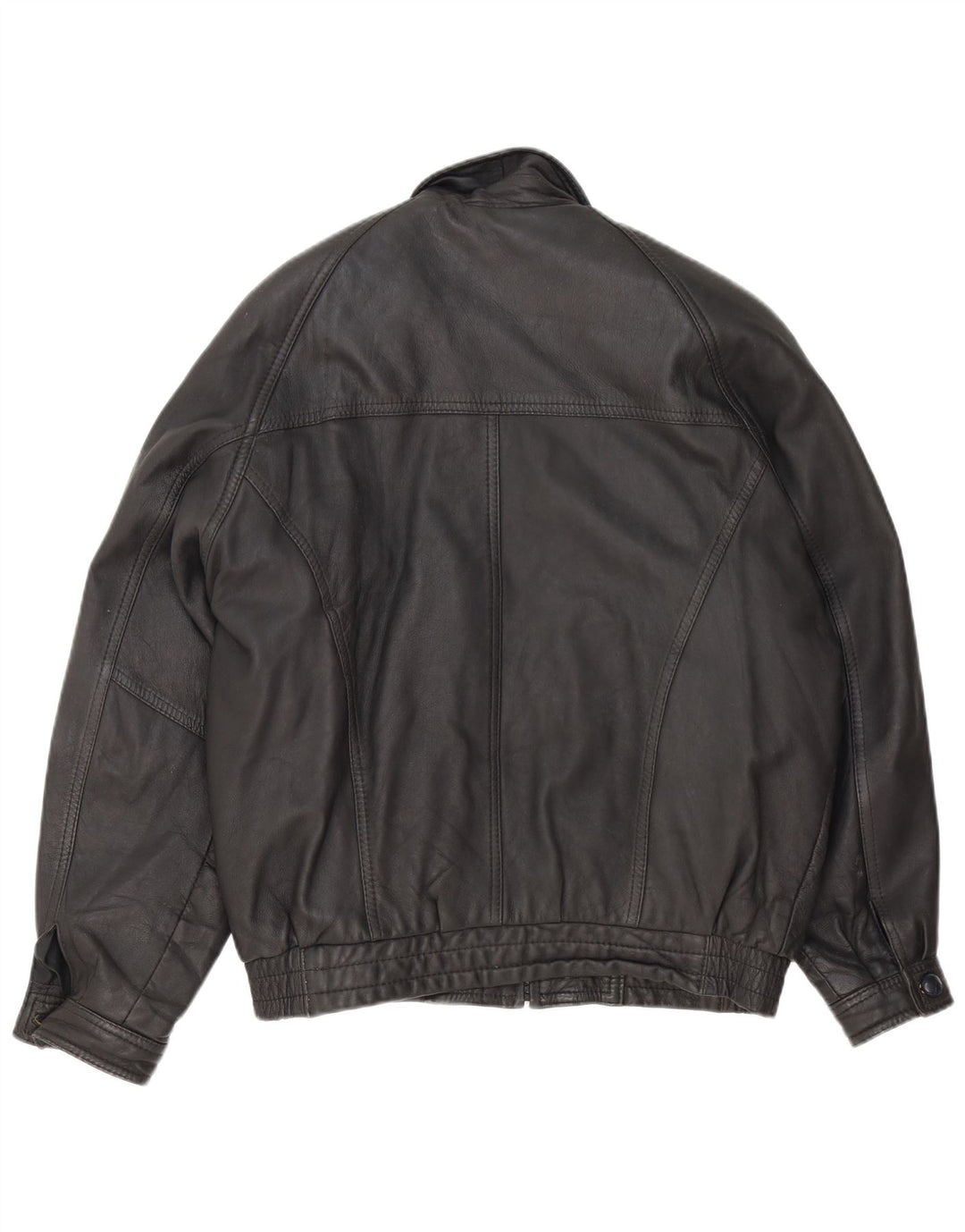 Fatigue Herren Lederjacke UK 40 Large Schwarz