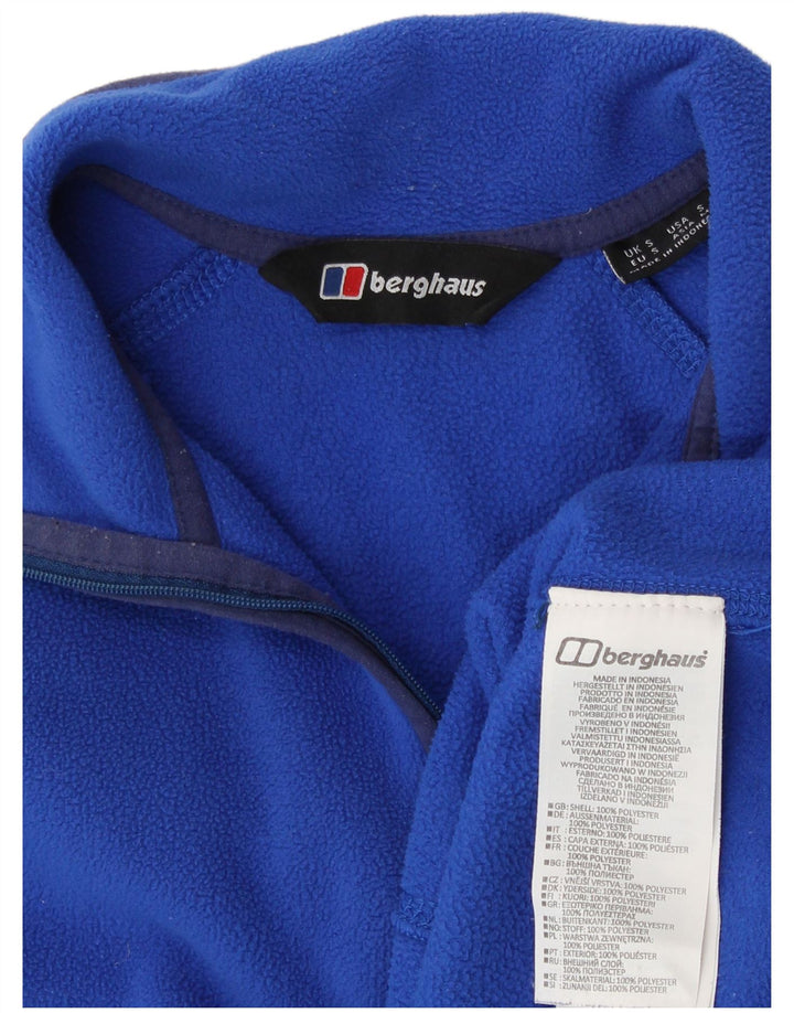 Berghaus Herren-Fleecepullover mit Reißverschluss am Hals, klein, blau, Polyester