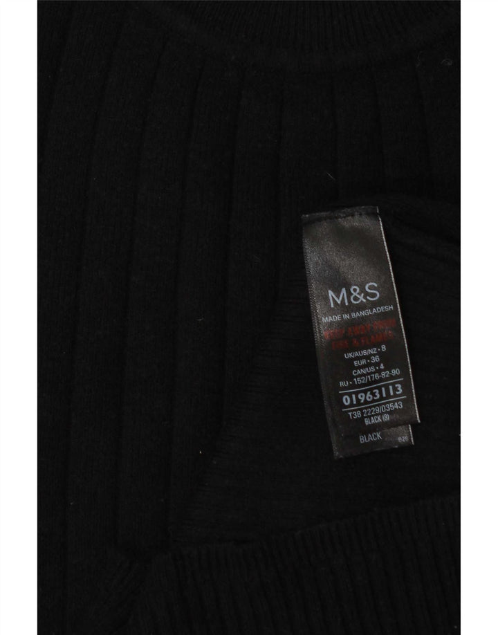 Marks & Spencer Rollkragenpullover für Damen, Gr. 8, Schwarz