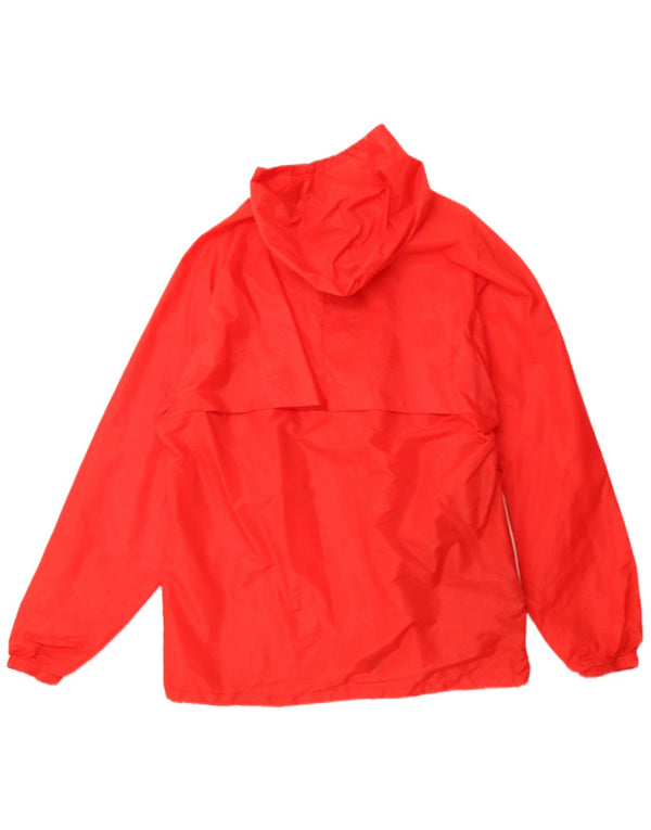 K-WAY Herren-Regenjacke mit Kapuze, UK 40, Größe L, Rot, Polyamid