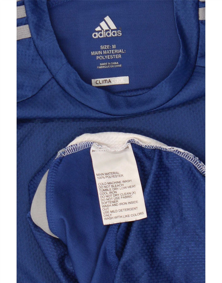 Adidas Herren Climacool Weste Top Mittelblaues Colourblock-Polyester