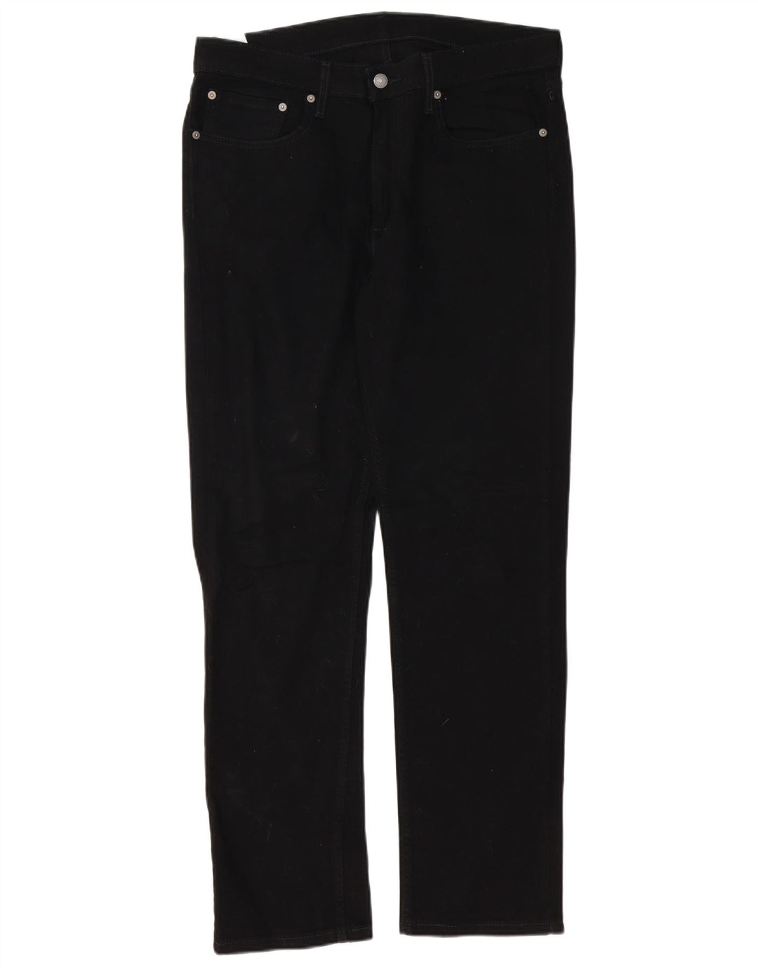 Levi's Herren 514 Straight Jeans W34 L32 Schwarze Baumwolle