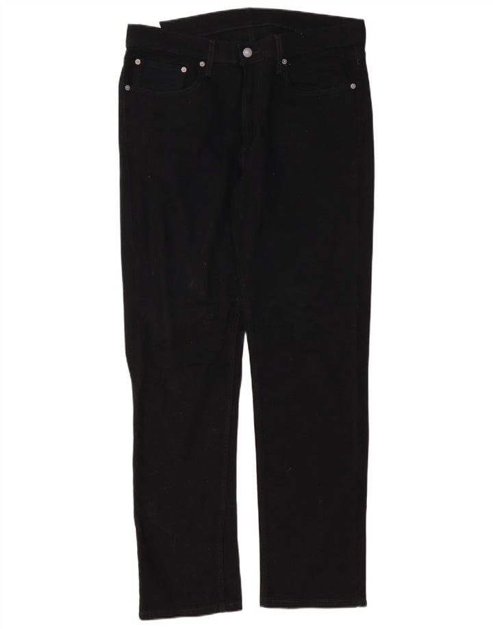 Levi's Herren 514 Straight Jeans W34 L32 Schwarze Baumwolle