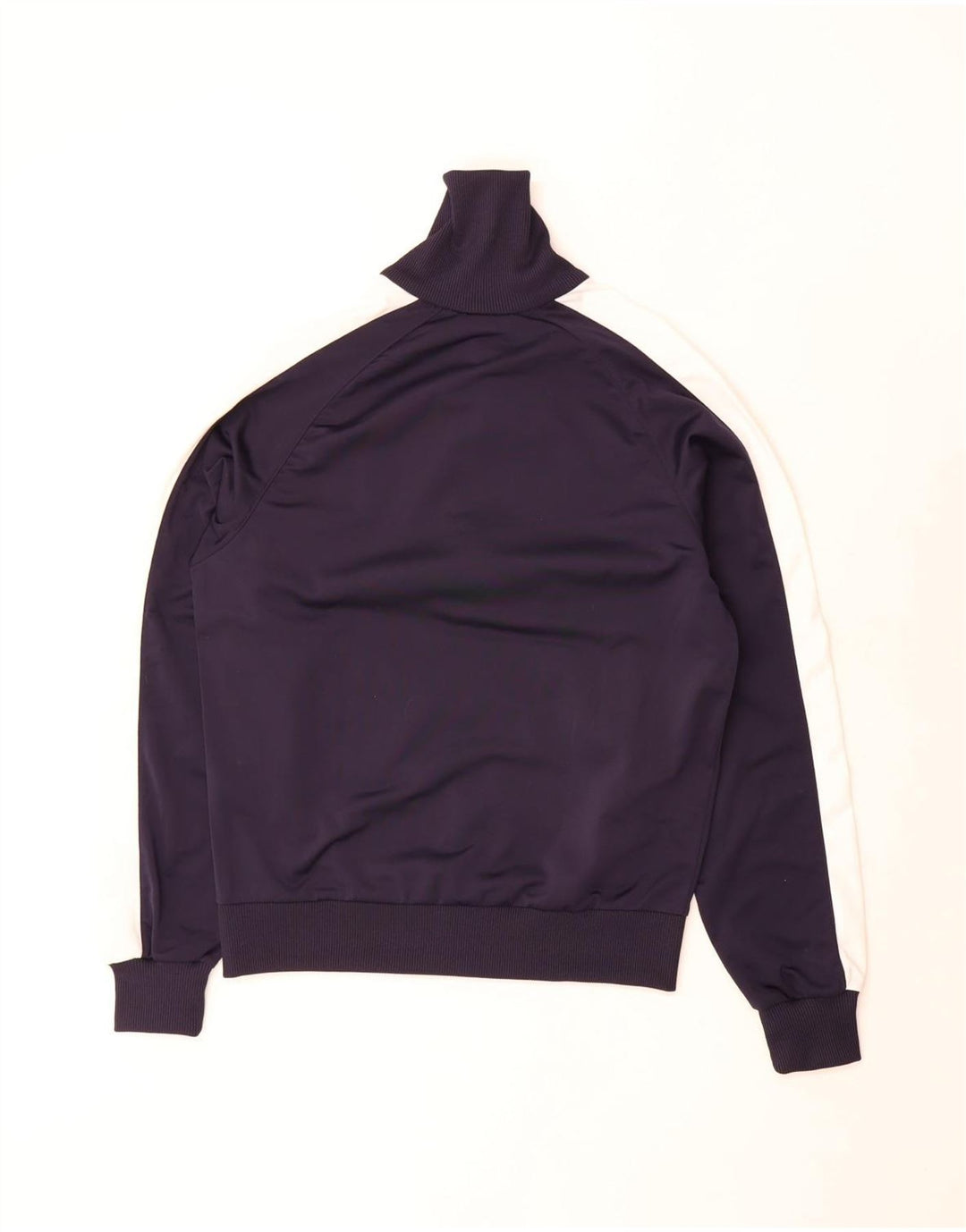 Puma Herren-Trainingsanzug-Top-Jacke, mittelblaues Farbblock-Polyester