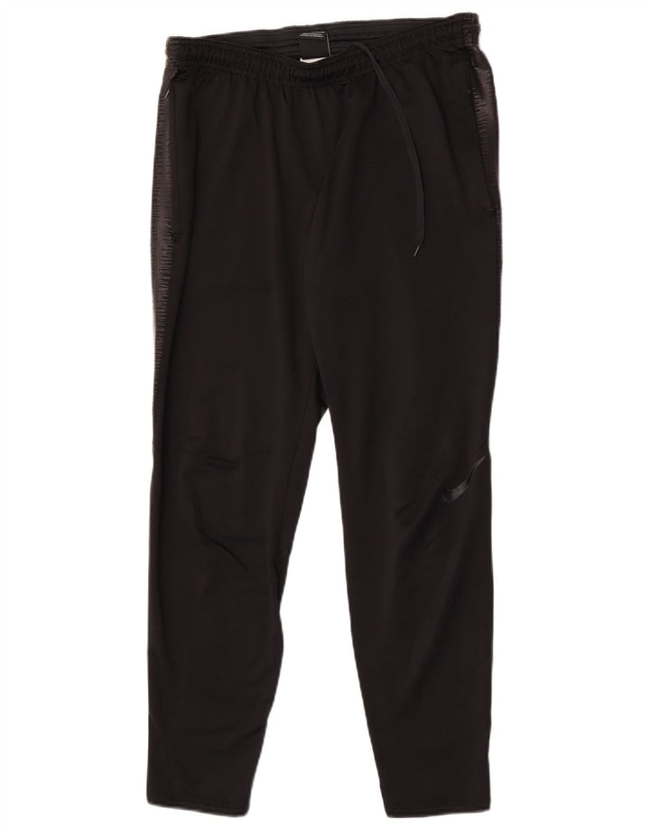 Nike Herren Dri Fit Trainingshose Mittelschwarzes Colourblock-Polyester