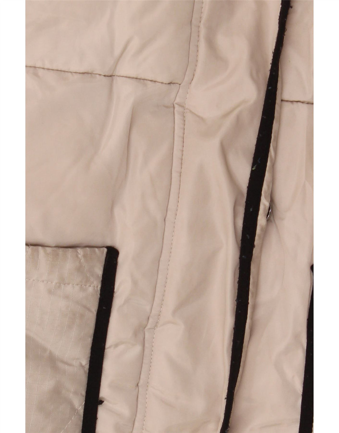 Ted Baker Wattierter Mantel mit grafischer Kapuze für Mädchen, 9–10 Jahre, Beige, Polyester