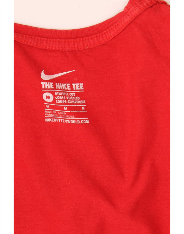 Nike Herren Athletic Cut Graphic T-Shirt Top Mittelrot