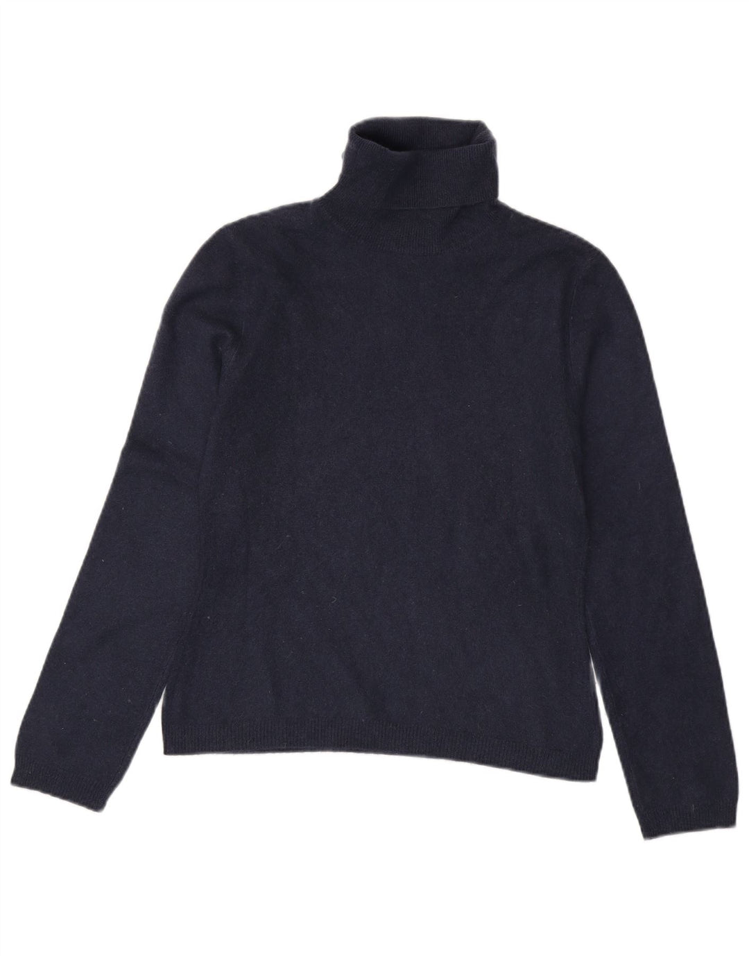 Benetton Damen-Pullover mit Rollkragen, Größe S, Marineblau, Kaschmir