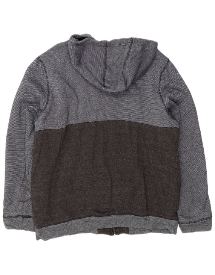 O'Neill Herren-Kapuzenpullover mit Reißverschluss, groß, schwarz gestreift, Polyester