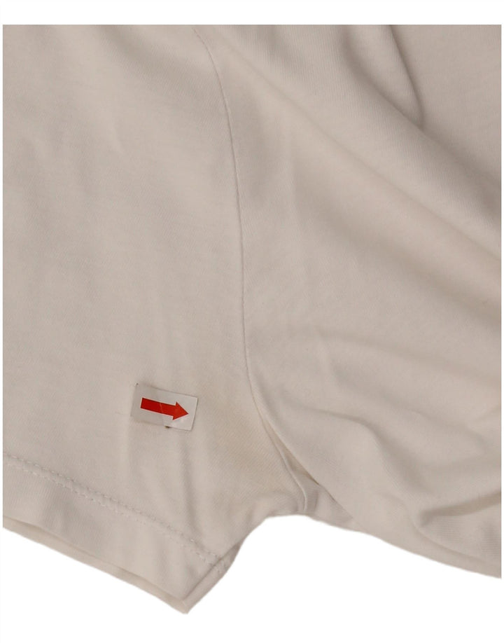 Zara Damen Graphic T-Shirt Top UK 12 Medium Weiß