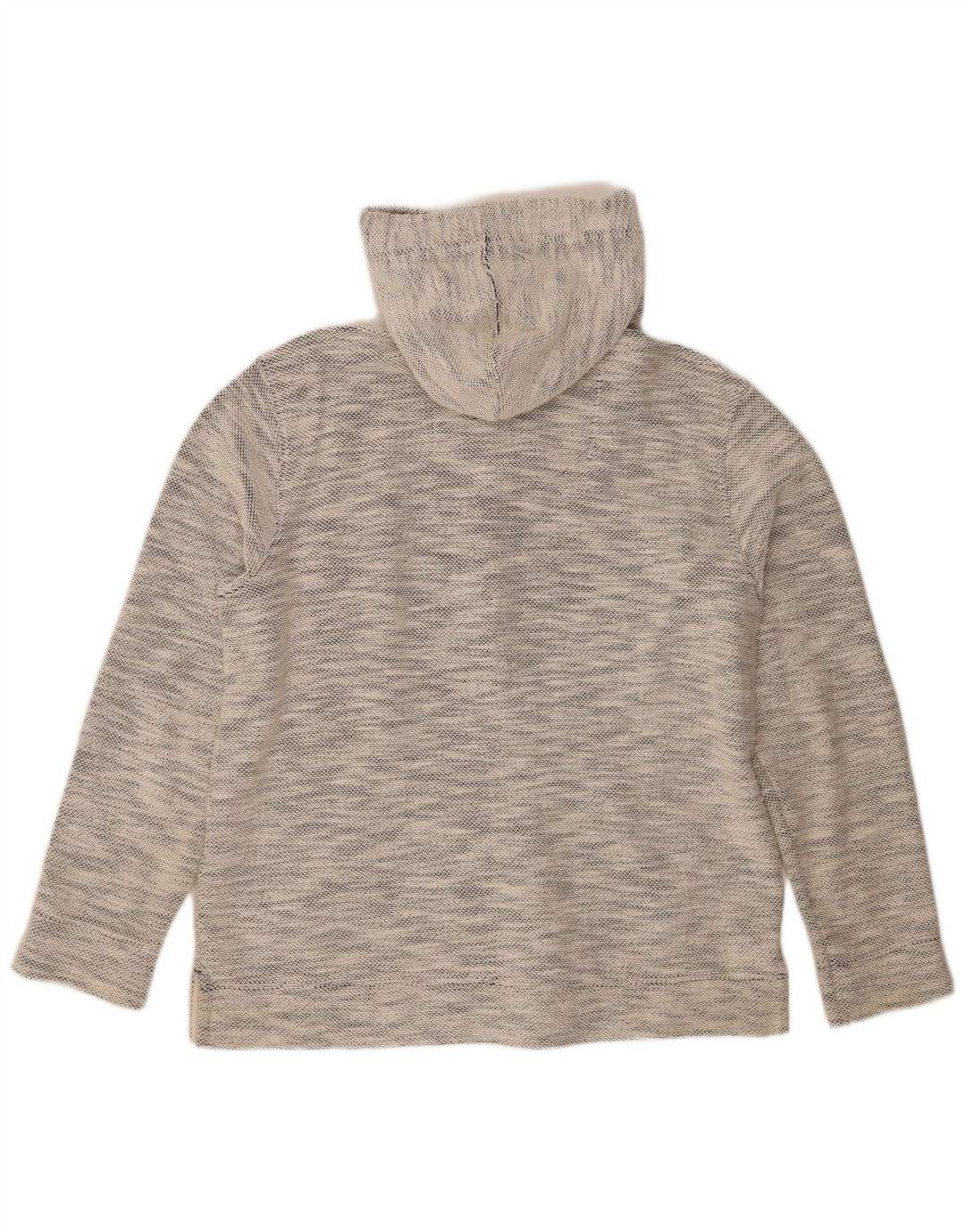 Fat Face Herren-Kapuzenpullover mit Reißverschluss, groß, grau gefleckte Baumwolle