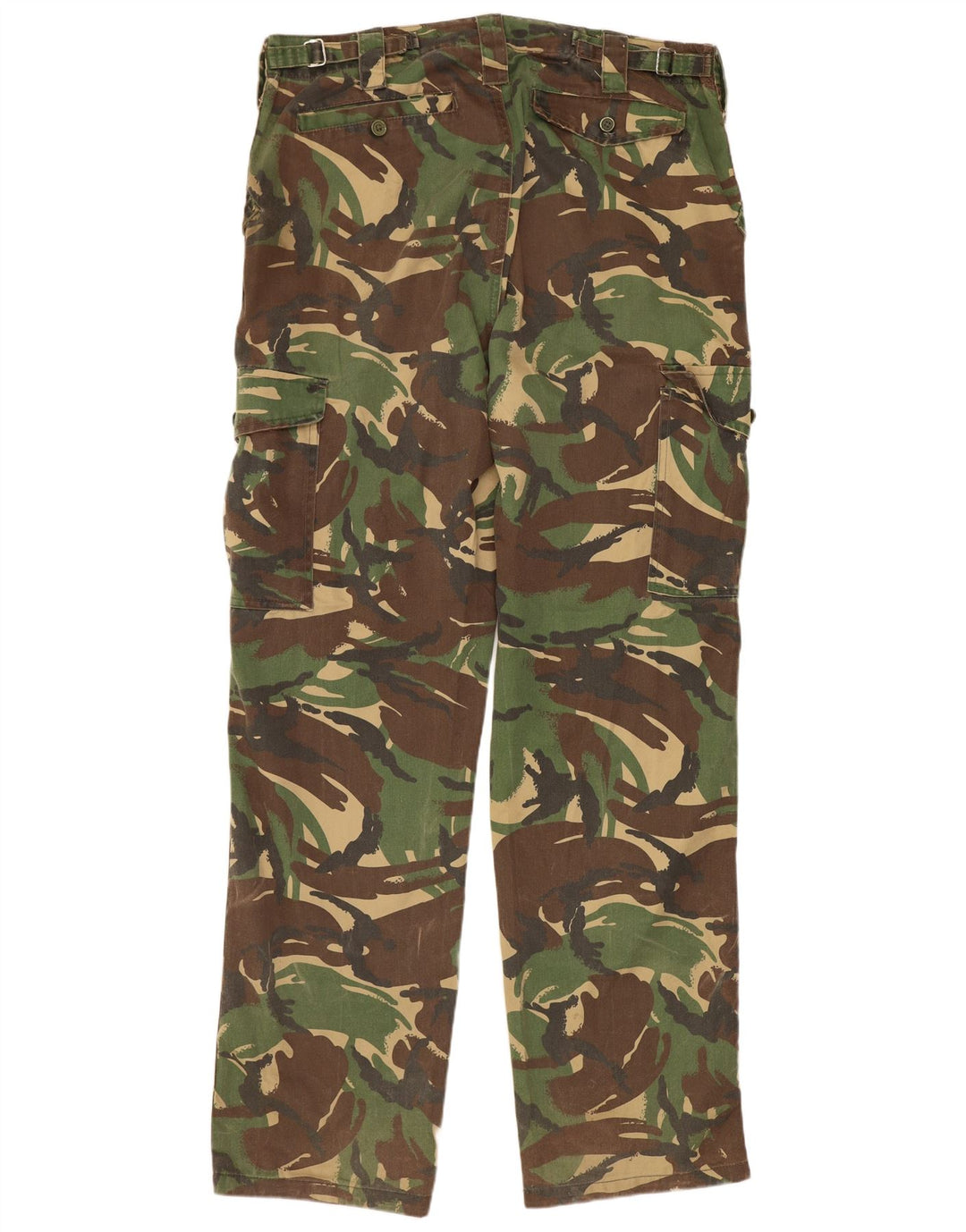 VINTAGE Gerade Herren-Cargohose W36 L32 Khaki Camouflage Polyester