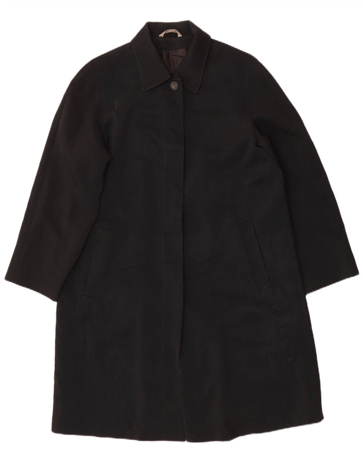 Marks & Spencer Damenmantel UK 12 Mittelschwarzes Polyester