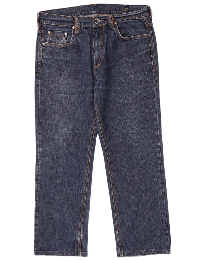 Rifle Herren Straight Jeans W34 L26 Blaue Baumwolle