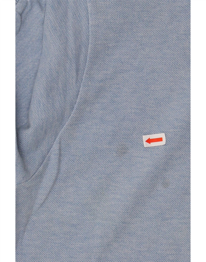 LACOSTE Mens Polo Shirt Size 3 Small Blue Cotton