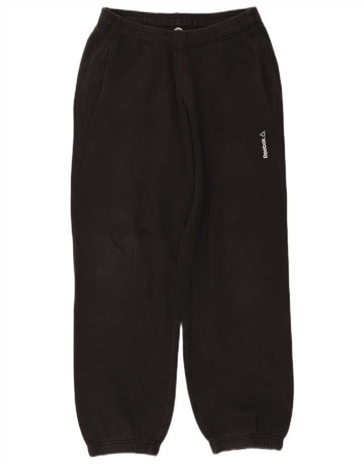 Reebok Herren-Trainingshose, Jogginghose, Größe S, Schwarz, Baumwolle