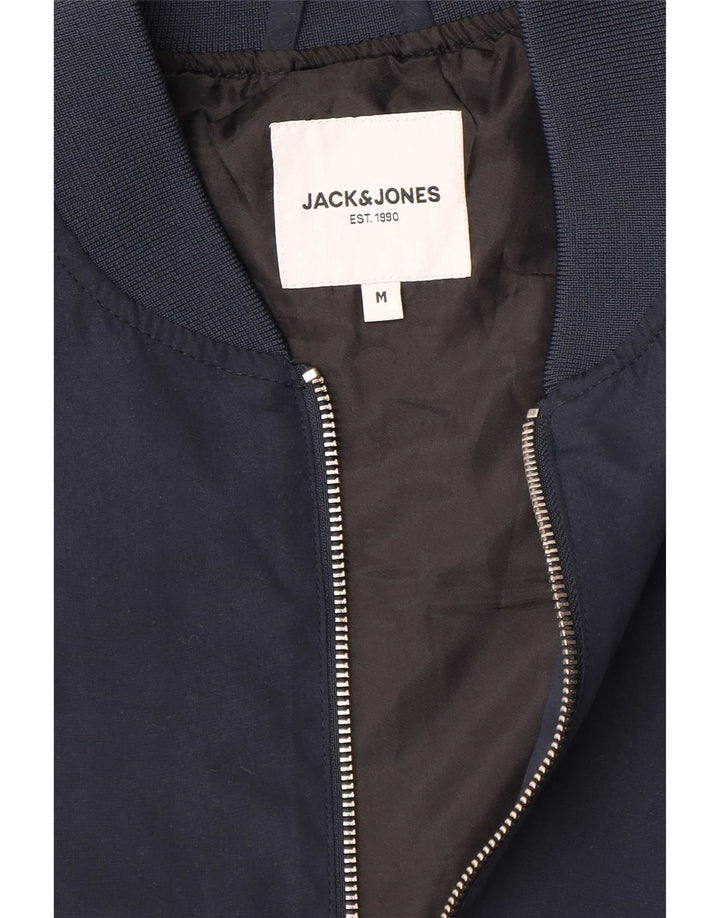 Jack & Jones Herren Bomberjacke UK 38 Mittel Marineblau