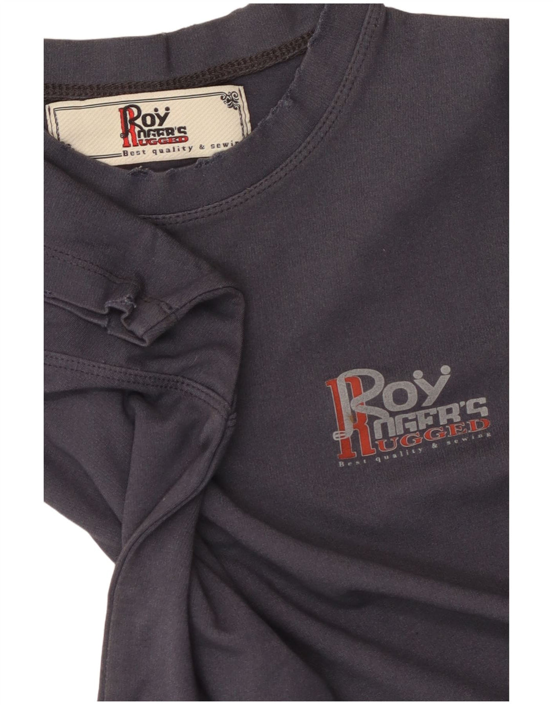 ROY ROGERS Grafik-T-Shirt für Jungen, 13–14 Jahre, groß, marineblau, Baumwolle