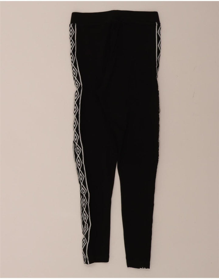 UMBRO Womens Graphic Leggings UK 8 Small  Black Cotton Vintage Umbro and Second-Hand Umbro from Messina Hembry 
