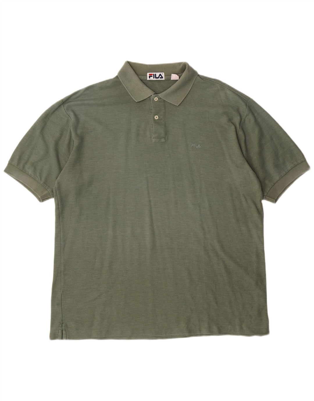 Fila Herren Poloshirt IT 56 XL Grüne Baumwolle