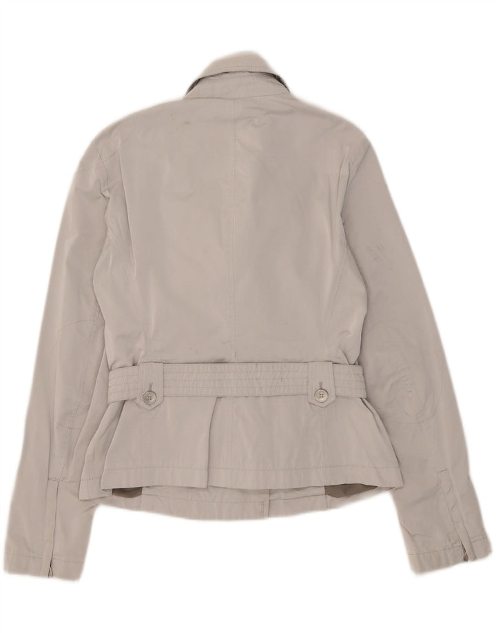 Brema Damen Kurzer Pea Coat IT 48 XL Graues Nylon
