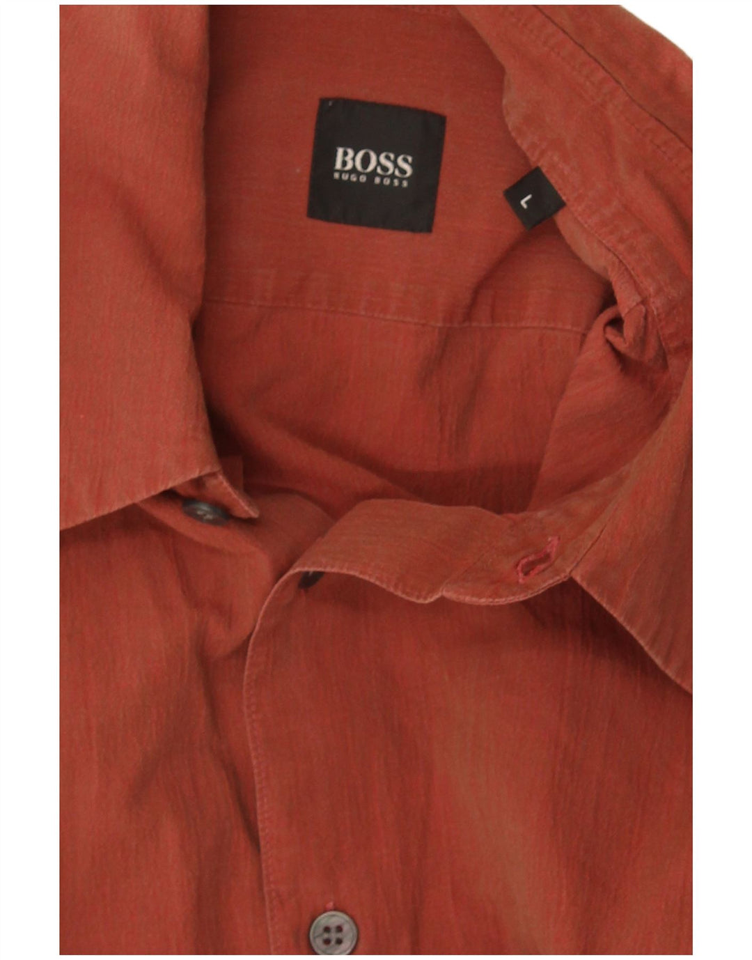 Hugo Boss Herrenhemd Large Kastanienbraun