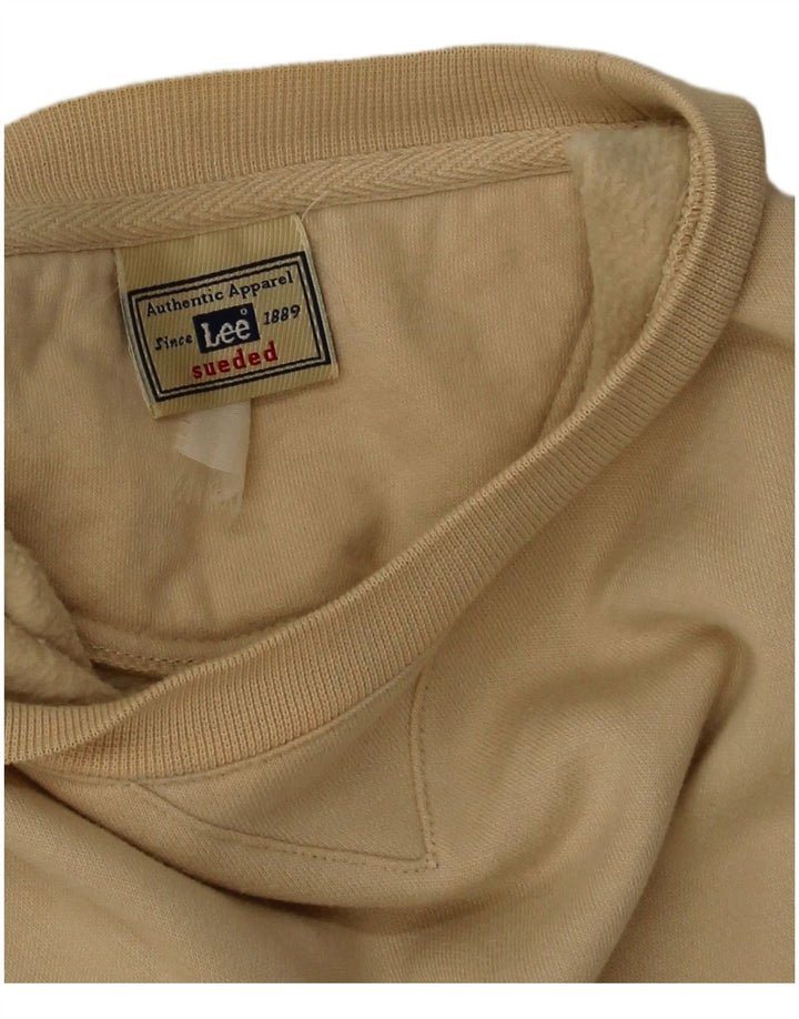 Lee Herren-Sweatshirt-Pullover, Größe L, Beige